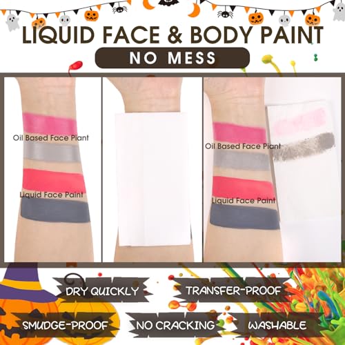 BOBISUKA White Liquid Face & Body Paint - 130ml Fast Drying SFX Makeup