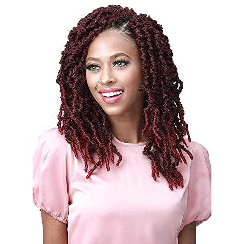 BOBBI BOSS Butterfly Locs Pre-Loop Crochet Braid NU LOCS DISTRESSED STYLE 12 inch (6-PACK, T1B/27)