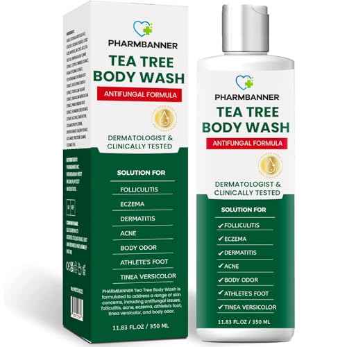 Tea Tree Antifungal Body Wash ? Soothes Folliculitis, Acne, Jock Itch, Athlete¡¯s Foot, Ringworm, Tinea Versicolor, Body Odor, Eczema & Dermatitis-Prone Skin
