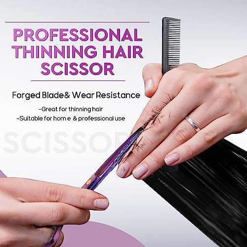JASON 10-Piece Hair Cutting Scissors Set - Professional Barber Shears