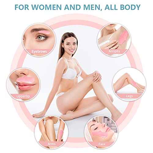Bestidy Wax Bead, Waxing beans for Hair Removal, Women Men, Home Waxing for All Body and Brazilian Bikini Areas (Pink-500g)