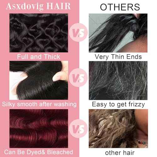 12A Body Wave Bundles Human Hair 16 18 20 Inch Human Hair Bundles 100% Unprocessed Brazilian Virgin Hair Body Wave 3 Bundles Human Hair Extensions Natural Black