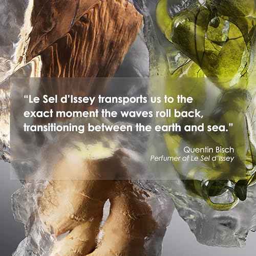 Issey Miyake Le Sel d'Issey Eau de Toilette - Fresh Woody Marine Fragrance for Men - With Salt Accord, Marine Seaweed, Ginger & Cedarwood - Refillable