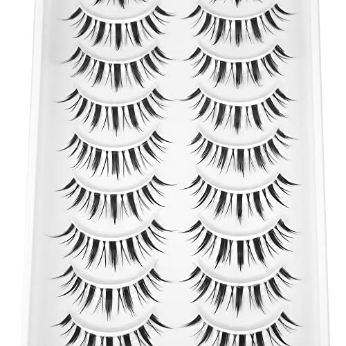 Manga Lashes 14mm Wispy Natural Look False Eyelashes 10 Pairs