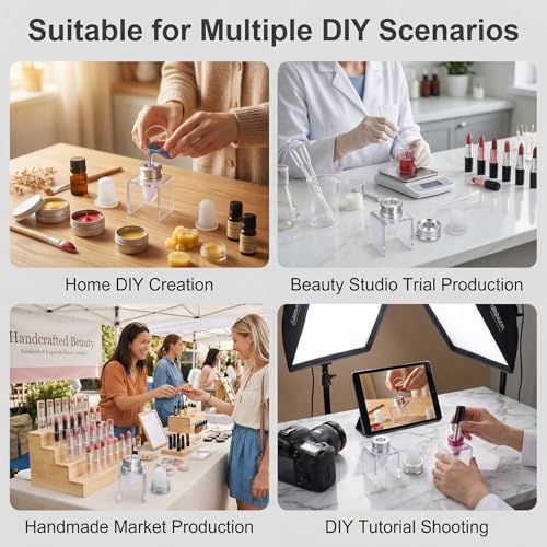 DIY Lipstick Mold Set - 12.1mm Silicone Molds for Lip Balm