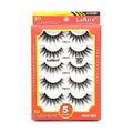 Laflare 3D Cashmere False Eyelashes 5 Pairs, Reusable