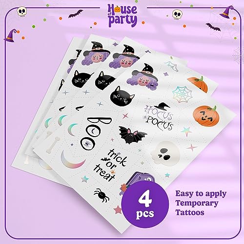 Halloween Temporary Tattoos for Kids - 112 PCS Designs