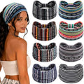 Wide Headbands for Women, 8 Pack Non-Slip Moisture-Wicking