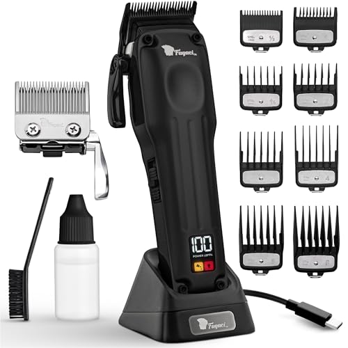 Fagaci Professional Cordless Hair Clippers for Men with 2 Blades