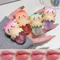 4 Colors Shimmer Lip Gloss Set,Moisturizing Lip Oil Light Cute Lipgloss,Fruit Flavored Hydrating Glass Lip Glow Oil Kit,Tinted Lip Transparent Balm Makeup