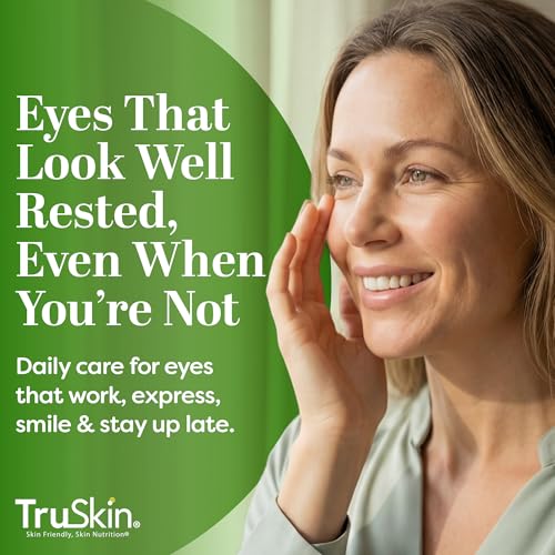 TruSkin Peptide Eye Cream Gel | Dark Circles & Fine Lines, 0.5oz