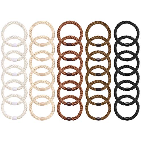 Funtopia 30Pcs Hair Ties for Women - No Damage Elastics