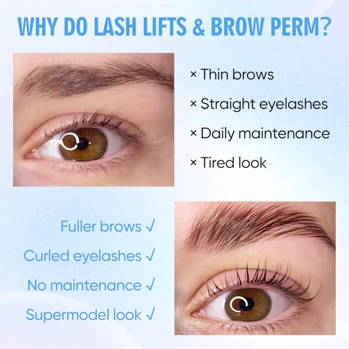 PERMANIA Lash Lift Kit, Lash Perm Kit, Fast Eyelash Lifting 5 Minutes DIY at Home with Strong Glue Disposable Sachet Lash Lifting Kit Last 6 Weeks (15pcs£©