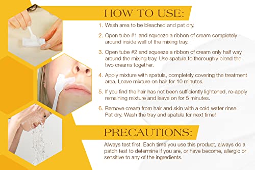 GiGi Gentle Bleaching Cream for Facial & Body Hair, 1 oz