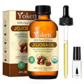 Yoken Organic Jojoba Oil 4oz - Pure Cold Pressed for Face, Hair & Skin