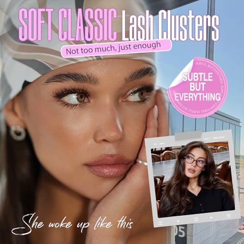Yawamica Natural Lash Clusters 8-14mm CC Curl DIY Eyelash Extensions