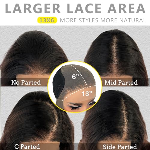 SOKU 13x6 Lace Front Wig Short Loose Wave 12" Synthetic