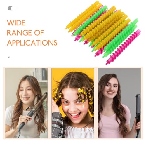 Healifty 100-Piece Spiral Perm Rods Set for Long Hair - Curling Rollers