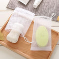 Calastia 50PCS Exfoliating Soap Pouch Mesh Bubble Foaming Net Bag