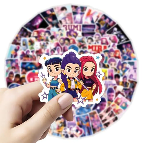 110Pcs Kpop Girl Group Cartoon Stickers for Laptop Water Bottle