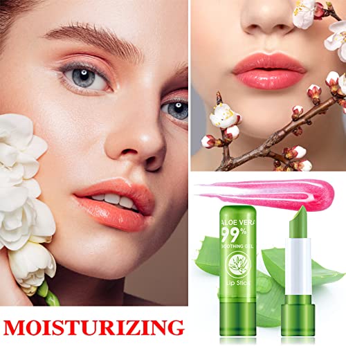 Aloe Vera Temperature Color Change Lipstick Set - 4 Pc
