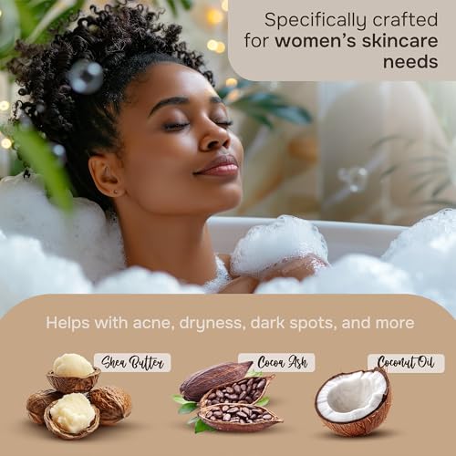 Natural Wunderz African Black Soap Body Wash - 12 oz Vegan Cleanser