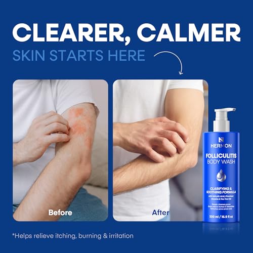 Hermon Folliculitis Body Wash with Tea Tree Oil & Salicylic Acid