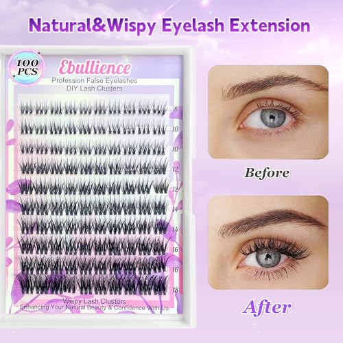 D Curl Lash Clusters 8-18mm Mix - DIY Eyelash Extensions