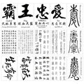 Temporary Chinese Character Tattoos - 60+ Designs, Waterproof
