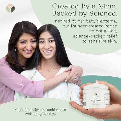 Yobee Body & Face Cream for Dry, Itchy Skin, Eczema & Psoriasis, Dermatologist Formulated, Probiotics, Honey, Turmeric, Vitamins B12 & E, Ceramides, Shea Butter, Fragrance Free, For Kids & Adults