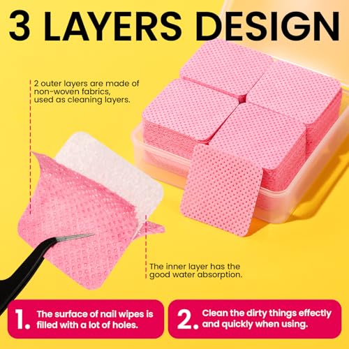 Fandamei Gel Nail Polish Remover Kit with Soak Off Clips & Cuticle Tools