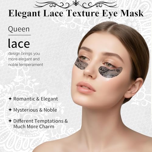 Under Eye Patches,Lace Eye Mask for Puffy Eyes and Dark Circles,Collagen Skin Care Products,Hydrating,Smoothing,Anti-Aging Eye Patch for Under Eye Bags£¨24 Pairs£©