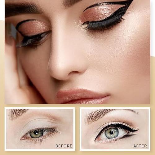 YANQINA Waterproof Liquid Eyeliner - Smudge-Proof,Makeup Long-Lasting Eyeliner Pencil for Women-Black,Smooth,Quick-Drying