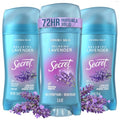 Antiperspirant Deodorant for Women - 72HR Odor Protection, Lavender Scent, Invisible Solid, Pack of 3