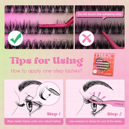 Self Adhesive Lash Clusters - D Curl Wispy Reusable Lashes