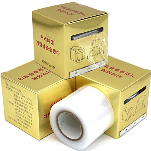 Tattoo Cover Wrap Film - 3 Rolls Disposable Plastic Protective Eyebrow Tape