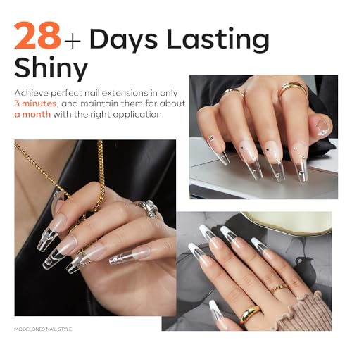 Modelones HEMA-Free Clear Poly Gel 60ml - Long Lasting Nail Extension