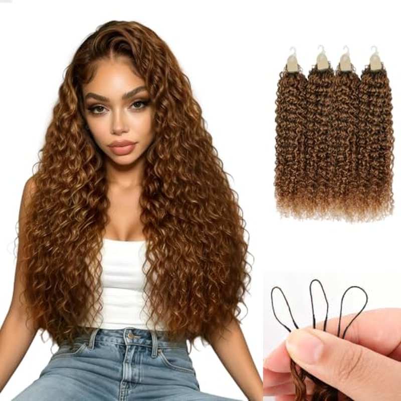 14 Inch Water Wave Human Crochet Hair for Black Women - 120g