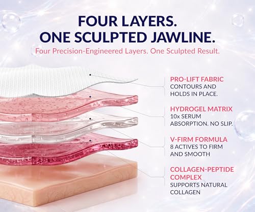 Stylia V Line Lifting Collagen Mask - Double Chin Reducer (10 Pack)