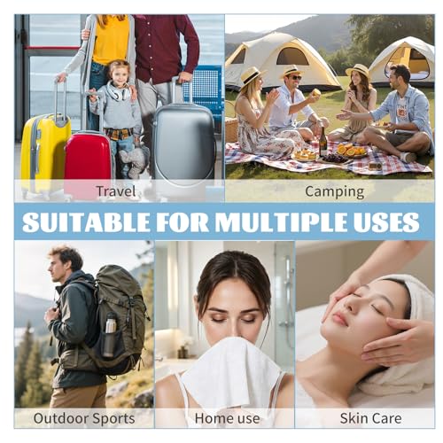 MISHCHI Compressed Towels - 30 PCS Ultra Soft Travel Washcloths