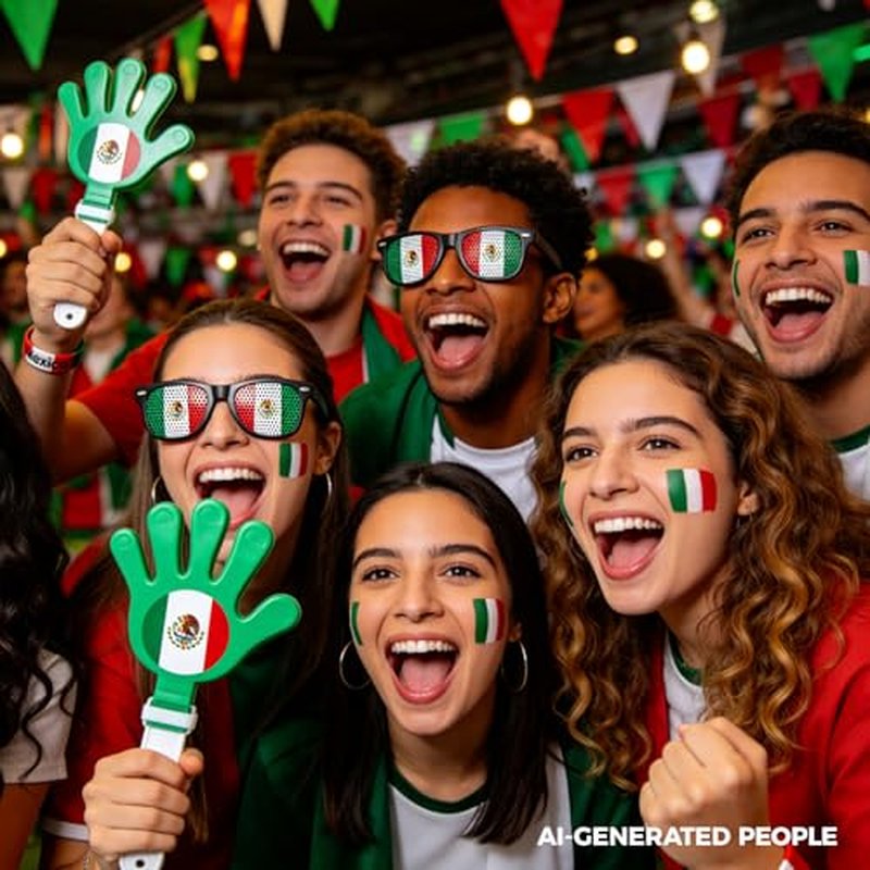 Soccer Fan Kit - 6PCS Football Accessories for Game Day