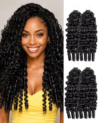 ISHOW Burmese Curly Crochet Hair 16 Inch Pre-Looped Human Hair