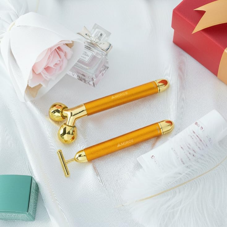 Electric Facial Roller Kit 3D V-Type & T-Shape Massager