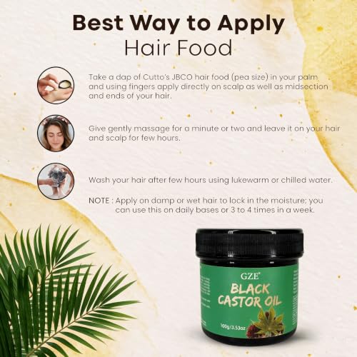 GZE Jamaican Black Castor Oil 100g Hair Growth & Scalp Nourishment