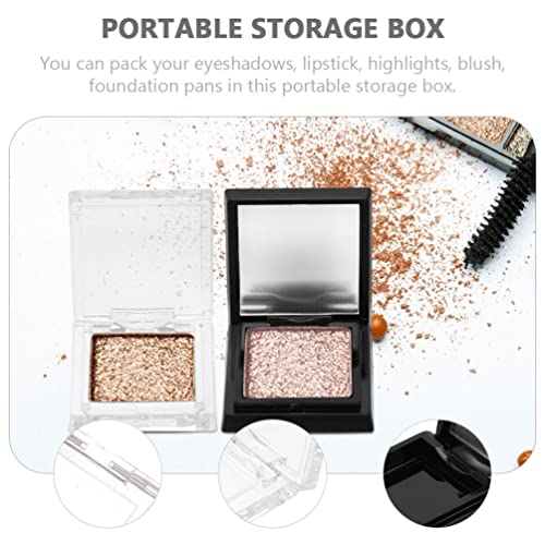 4Pcs Empty Eyeshadow Storage Cases with Iron Plates