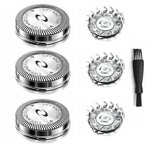 Poweka HQ56 Replacement Shaver Heads for HQ3 HQ4 HQ55 HQ56 HQ6,Razor Shaving Heads Blade Compatible with Philipss Norelcos HQ300 HQ442 HQ916 HS190 HQ6990 Electric Shavers