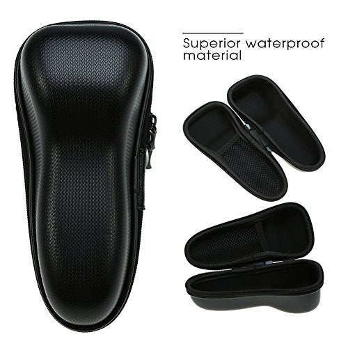 Zerone Men's Electric Shaver Travel Case, Hard EVA Carrying Bag with Zipper Closure, 7.5 x 3.1 x 2.8 inches