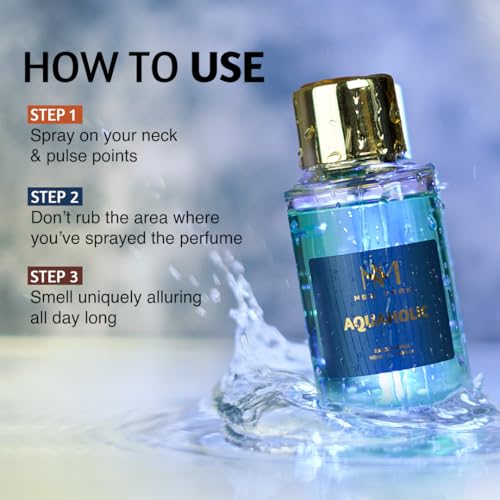 NOURISH MANTRA NM New York Aquaholic Luxury Perfume For Man and Women both-100 ml | Premium Long Lasting Fragrance Spray | With Aromatic Blend of Aquatic & Fresh Notes | Unisex Perfume
