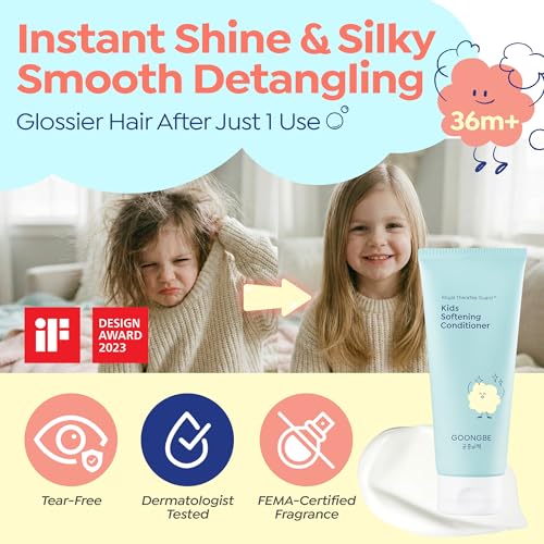 Kids Silicone-Free Detangling Conditioner for Frizzy Hair - 6.76oz
