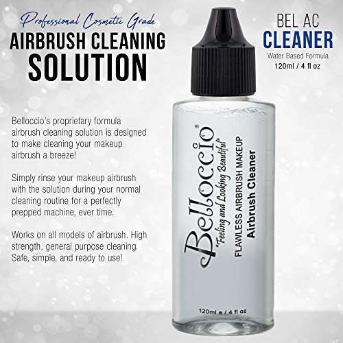 Belloccio Airbrush Cleaner 4oz - Fast Acting Makeup Solution